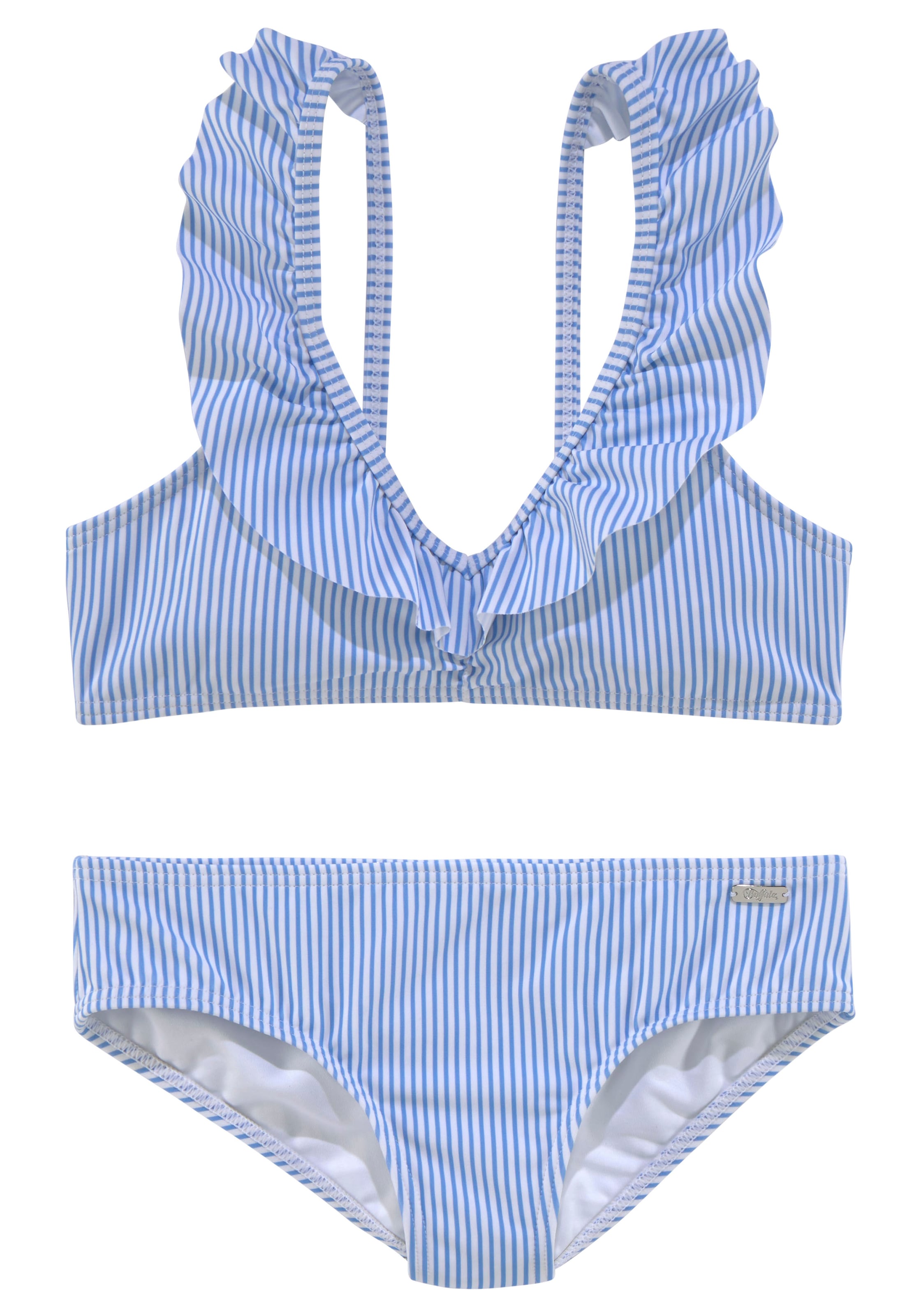 Buffalo Bustier-Bikini , mit Volants am Ausschnitt