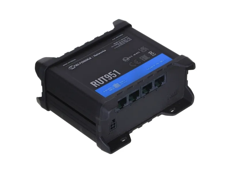 Teltonika RUT951 - Trådløs router - WWAN 3-port switch 2,4 GHz - 3G, 4G - DIN monterbar på skinne, overflademonterbar