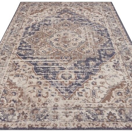Vloerkleed Vintage Sand - Blauw