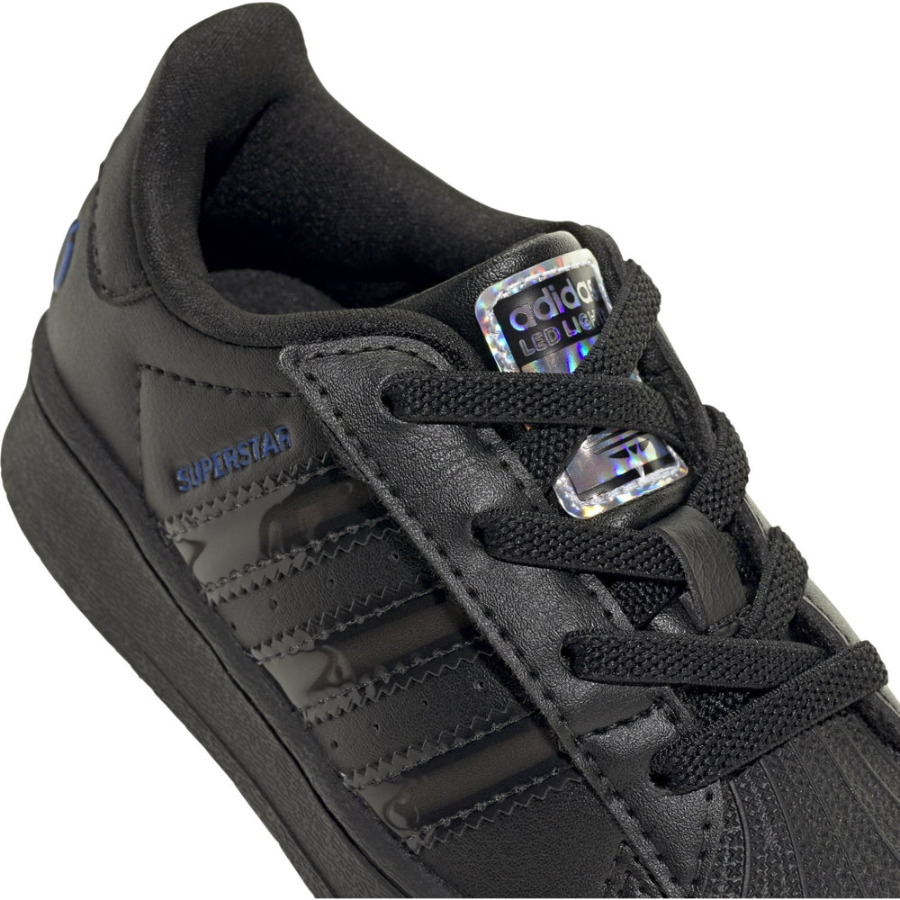 Køb adidas Originals Core Black/Core Black/Preloved Violet Superstar Led Lights Cf El I Sneakers