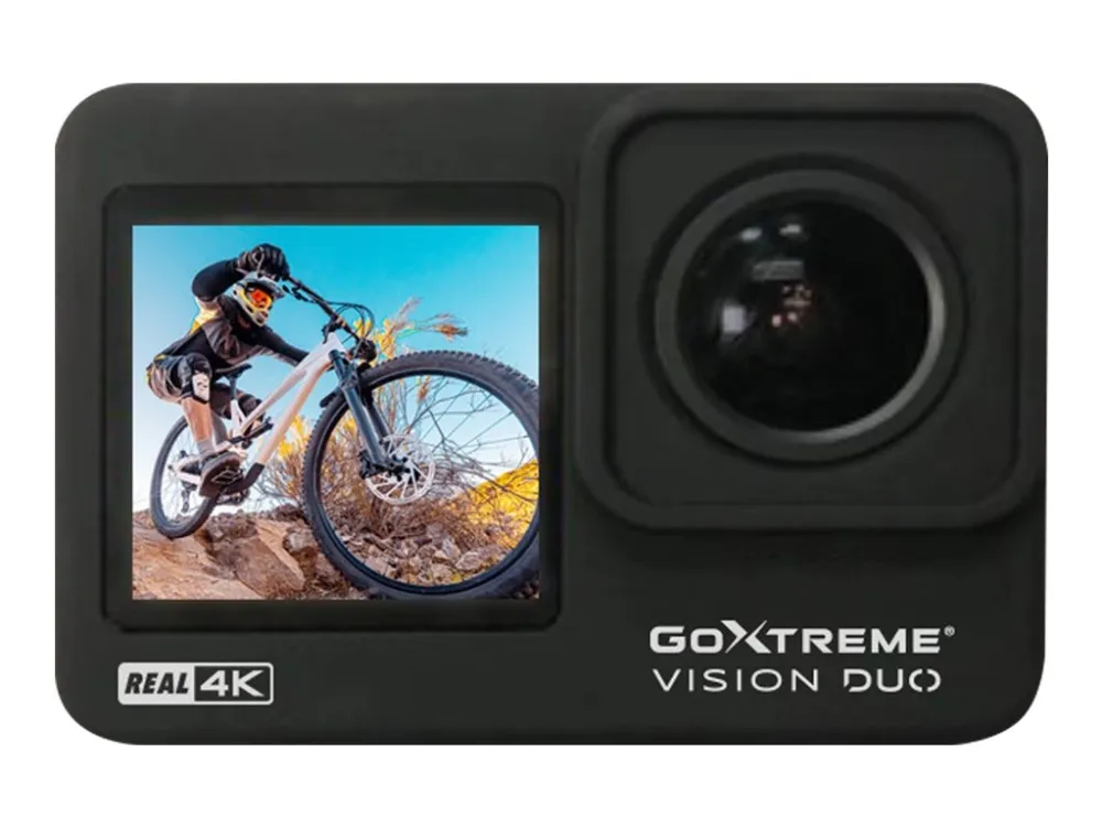 Easypix GoXtreme Vision DUO - Action-kamera - 4K / 60 fps - 12.0 MP - Wireless LAN - undervands op til 30 m