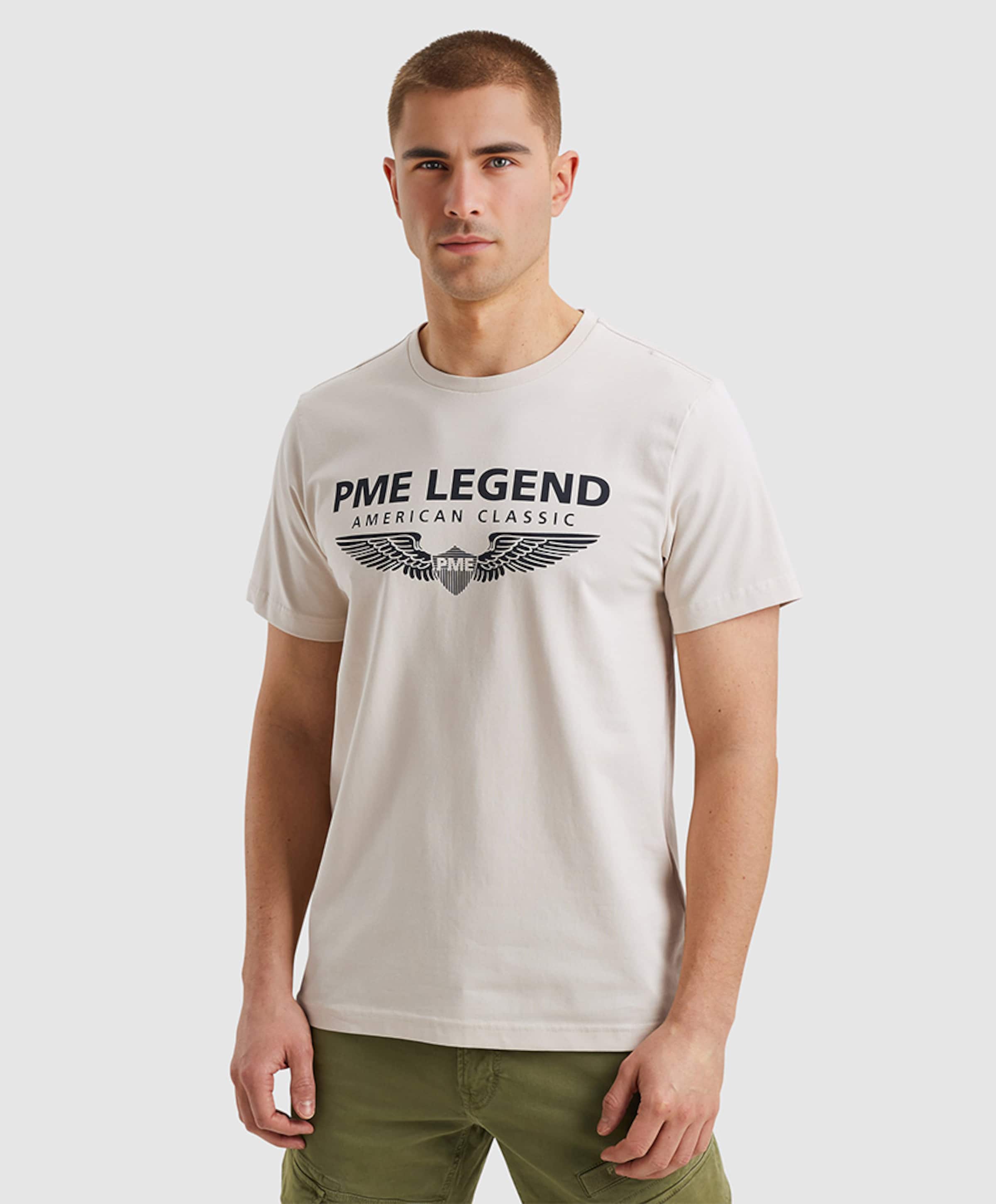 PME Legend Heren T-shirt ecru