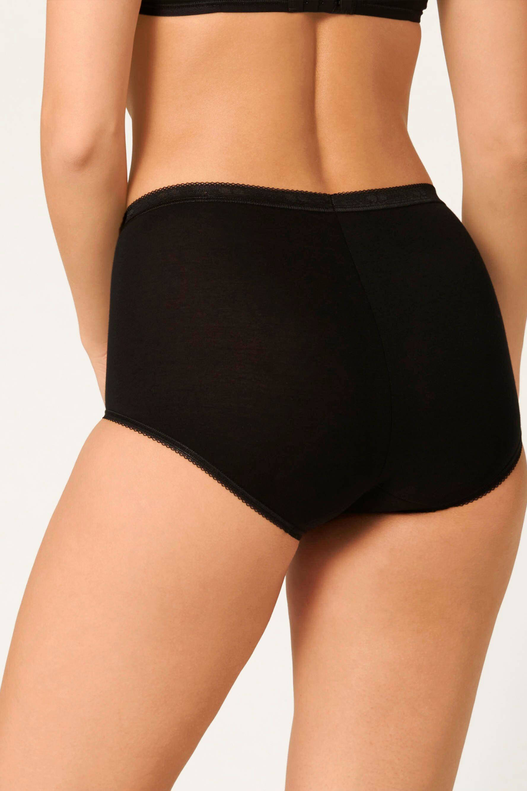 Sloggi maxislip (set van 4) zwart