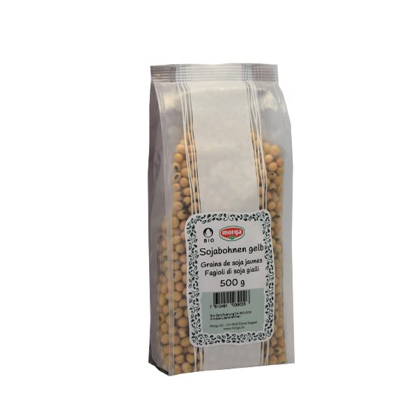 MORGA Sojabohnen<br>500 g, Beutel, gelb Knospe