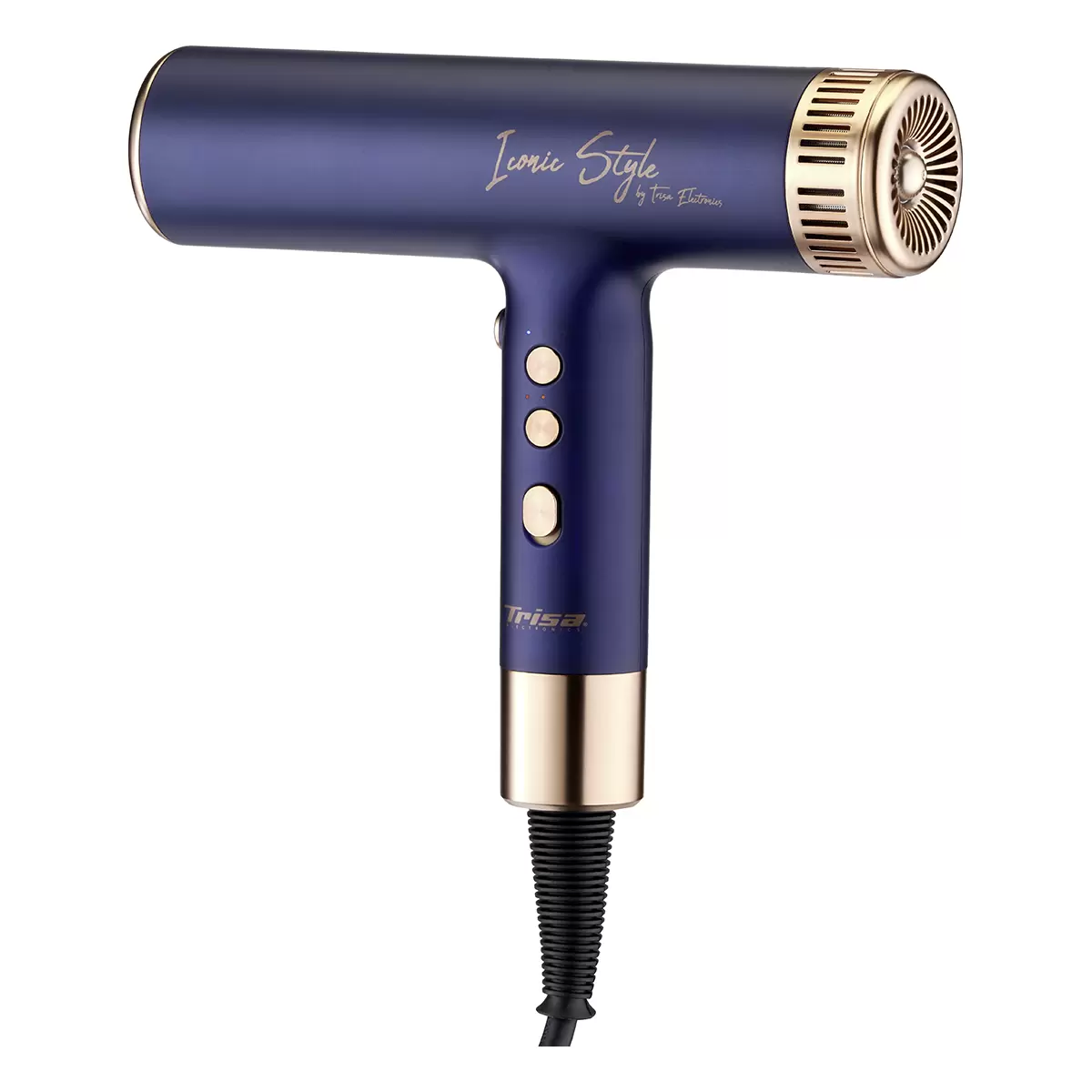 Haartrockner Trisa Iconic Style blau,gold