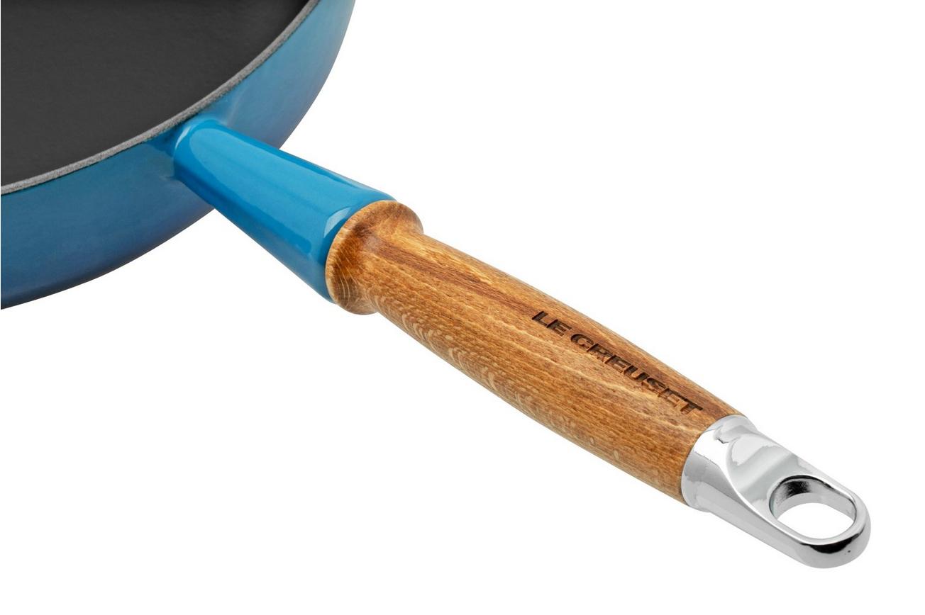 Le Creuset sauteerpan/sauteuse, gietijzer, azuurblauw, 28 cm, 3,6 liter