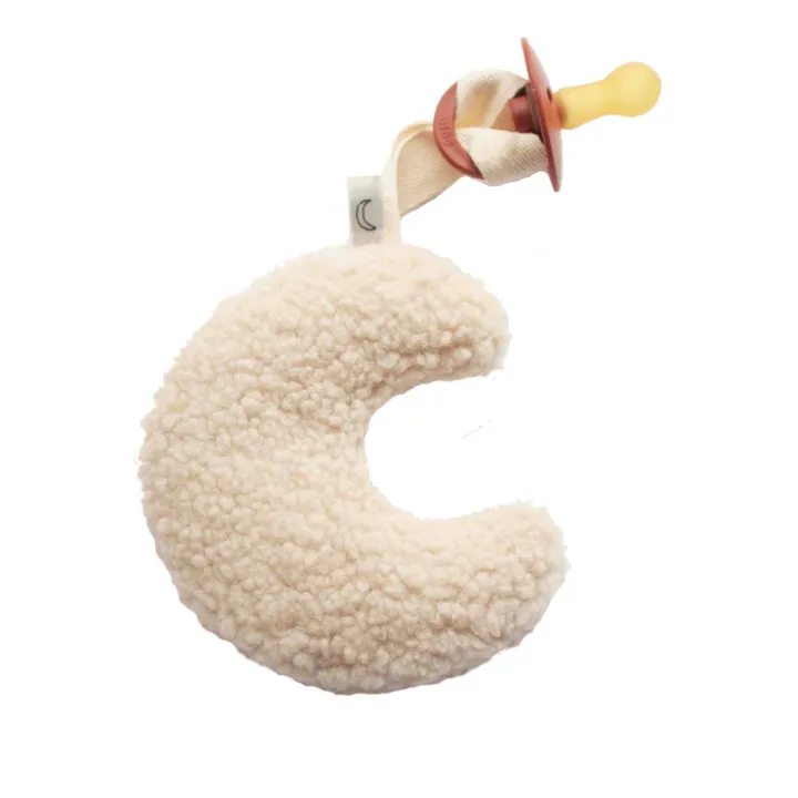 Dappermaentje Doudou attache tétine lune | Beige