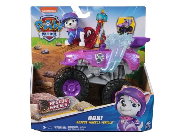 PAW Patrol Rescue Wheels Roxi’s Monster Truck, Monster truck, 3 år, Plast, Sort, Blå, Lilla