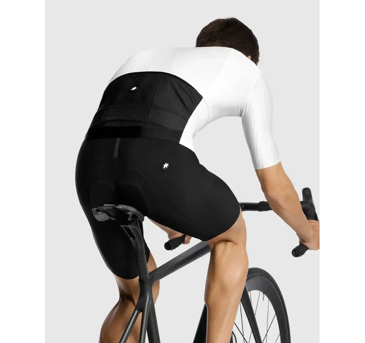 Assos Equipe RS S11 Fietsshirt Korte Mouwen Wit/Zwart Heren