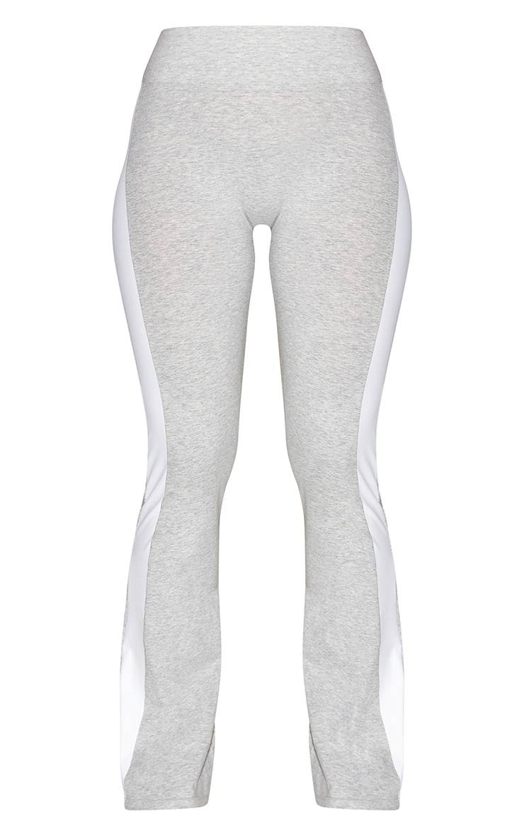 Gris Cendré Pantalon De Yoga À Empiècements Contrastants Sculptants