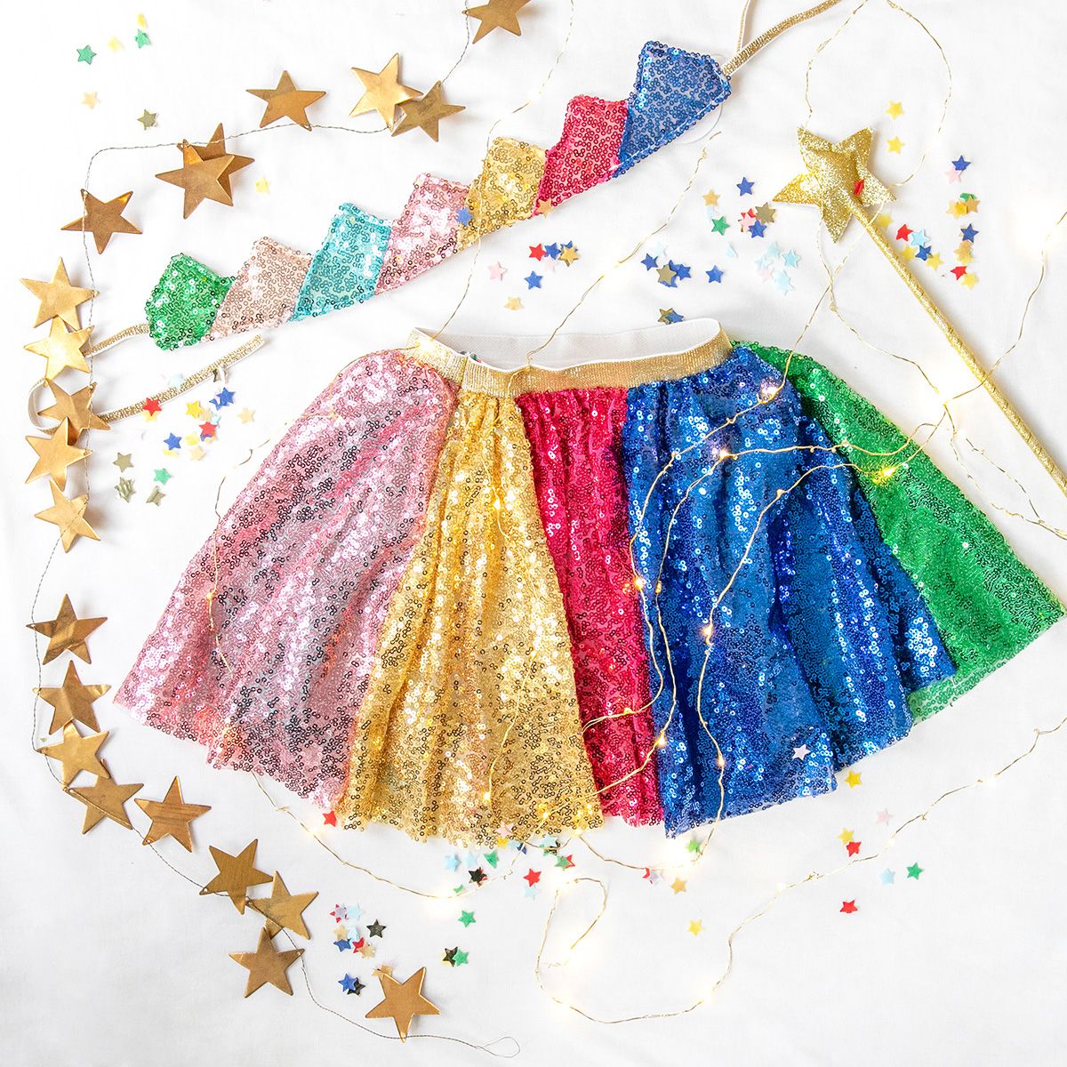 Tutu sequins multicolores Mercredi et Patati