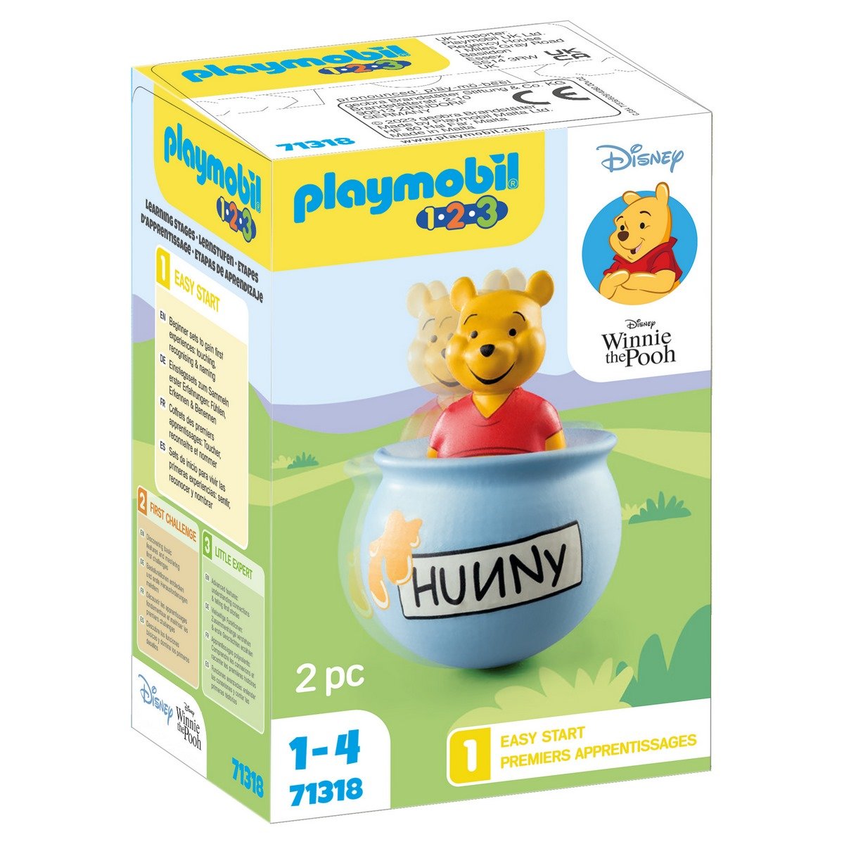 Winnie l'ourson et culbuto pot de miel PLAYMOBIL 1.2.3 - 71318