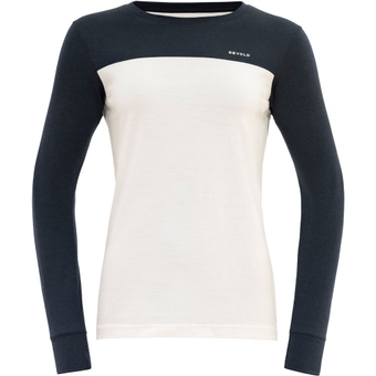 Devold Norang Merino 150 Tee Funktionsshirt Lang White / Ink Damen