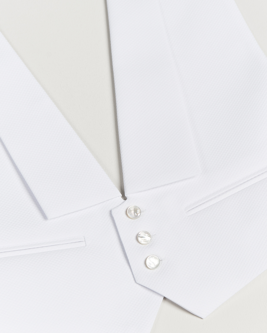 Stenströms Extra Long Evening Waistcoat White