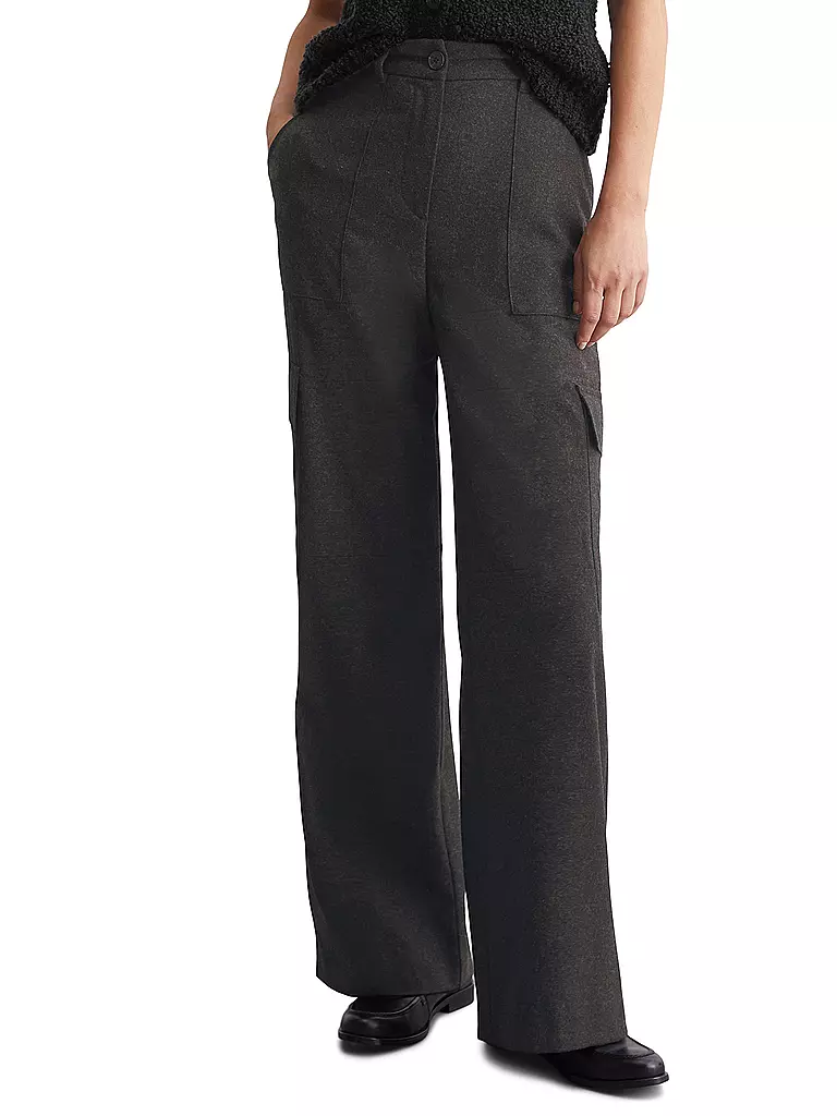 MARC O'POLO Cargohose dunkelgrün