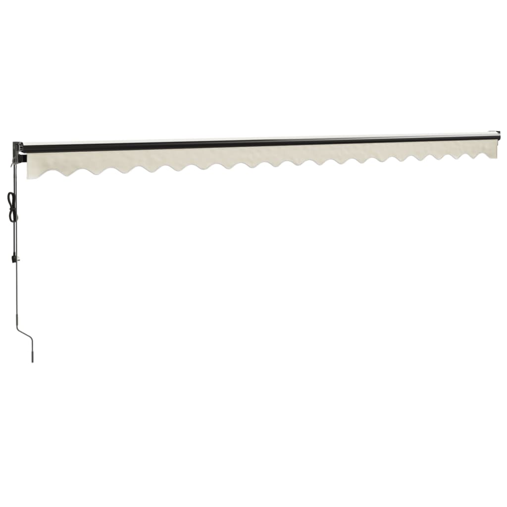 Auvent rétractable automatique crème 5x3 m