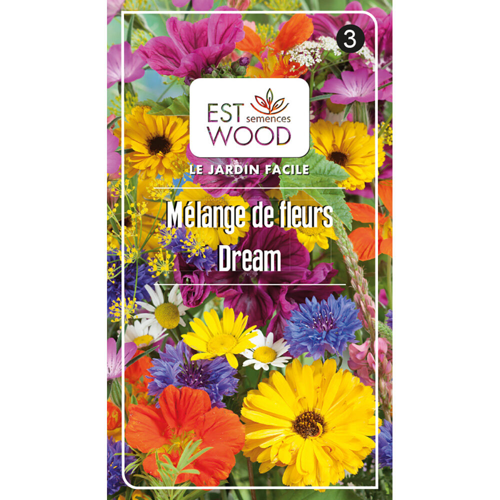 Semence mélange de fleurs multicolores 2 gr