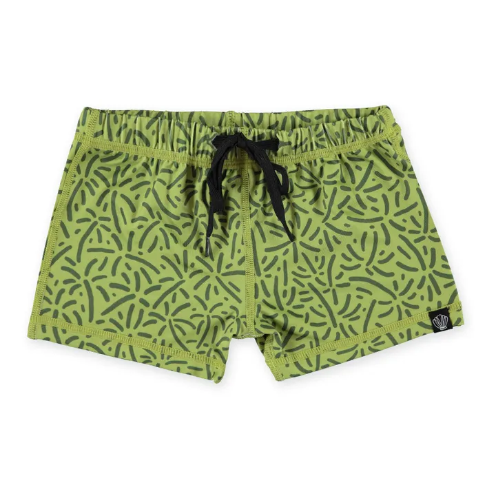 Beach & Bandits Short de Bain Anti-UV Endless Palms | Vert foncé