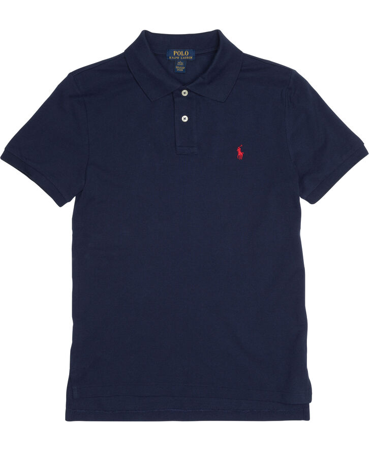 Polo Ralph Lauren Custom Fit Cotton Mesh Polo Blå