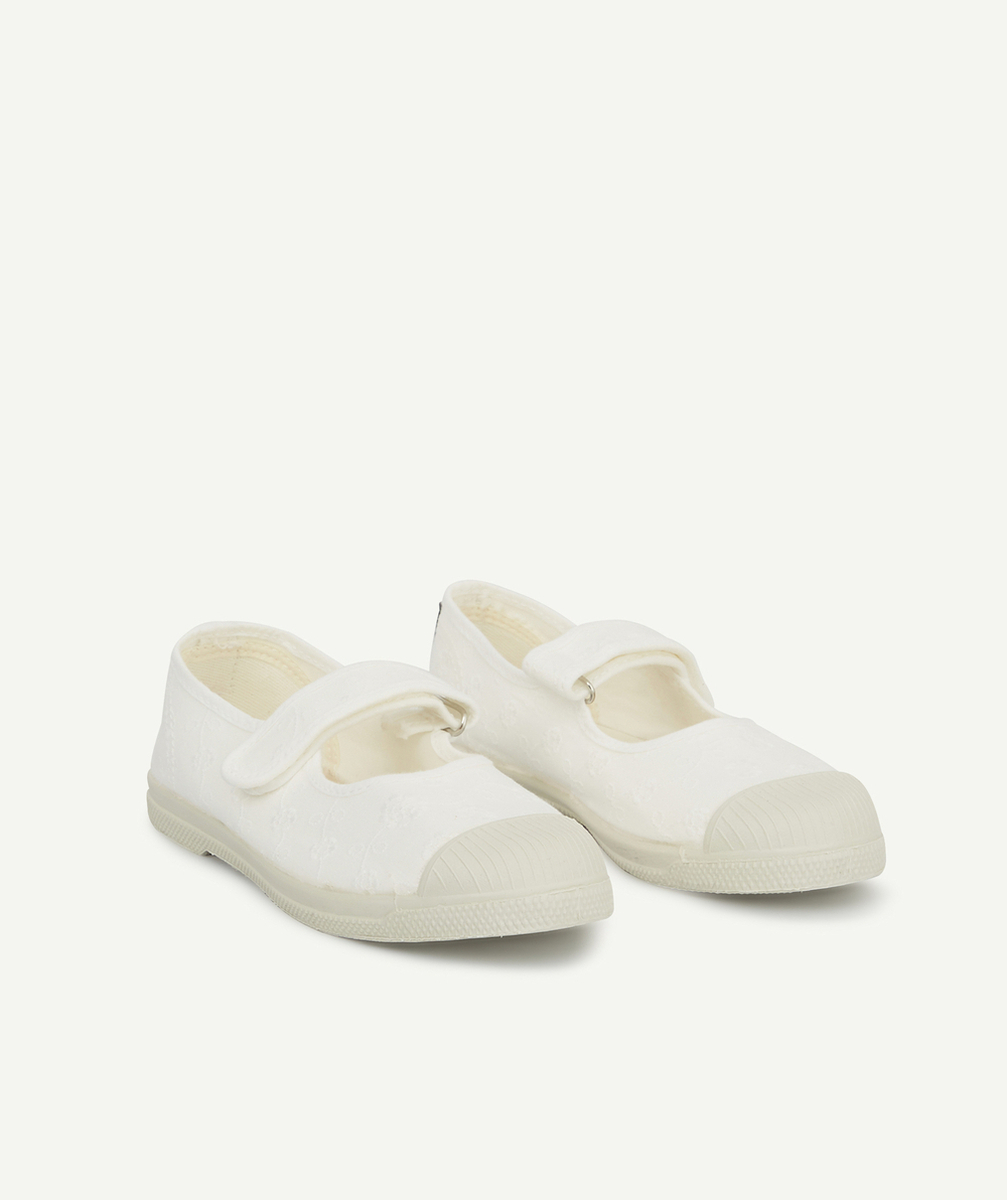 NATURAL WORLDBALLERINES BLANCHES EN TOILE FILLE