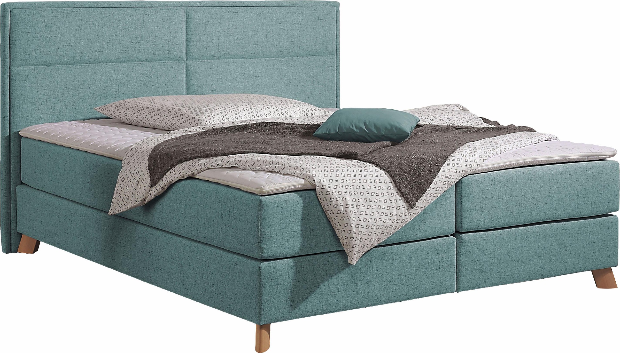 Home affaire Boxspringbett »Caria« in 5 Breiten, 3 Matratzen-Ausführungen, 2 Härtegraden, Topper