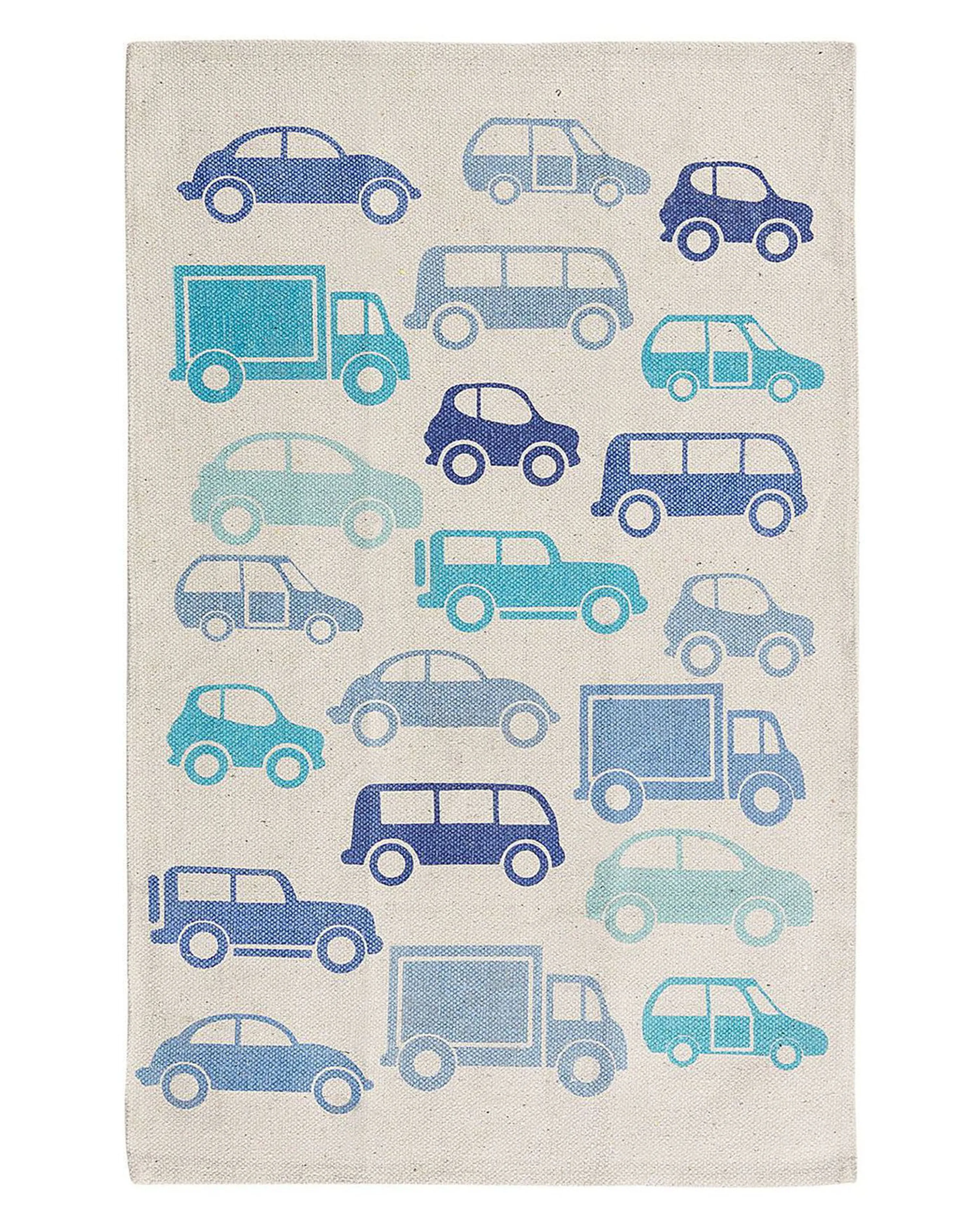 Kindervloerkleed MADURAJ Blauw 60 x 90 cm Katoen