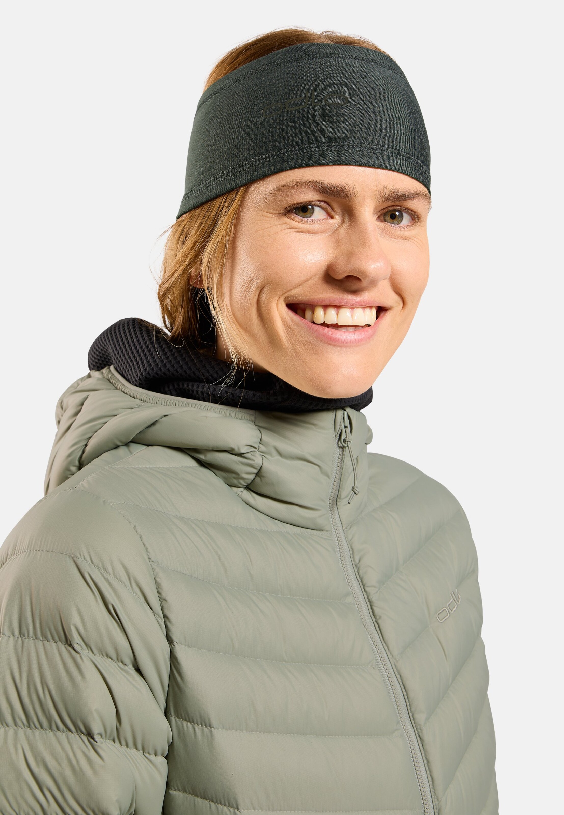 Polyknit Warm Stirnband mit reflektierenden Details in urban chic