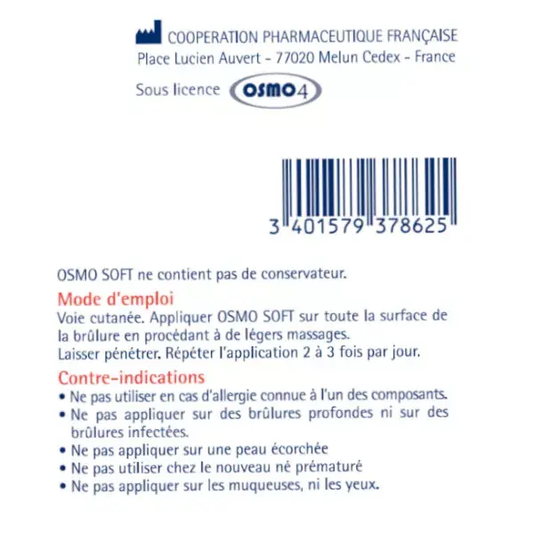 Osmo Soft Queimaduras e Queimaduras Solares Alivia e Reidrata 50g