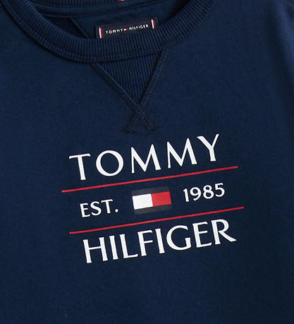 Tommy Hilfiger Sweatshirt - Flagge Hilfiger - Dark Nacht Navy