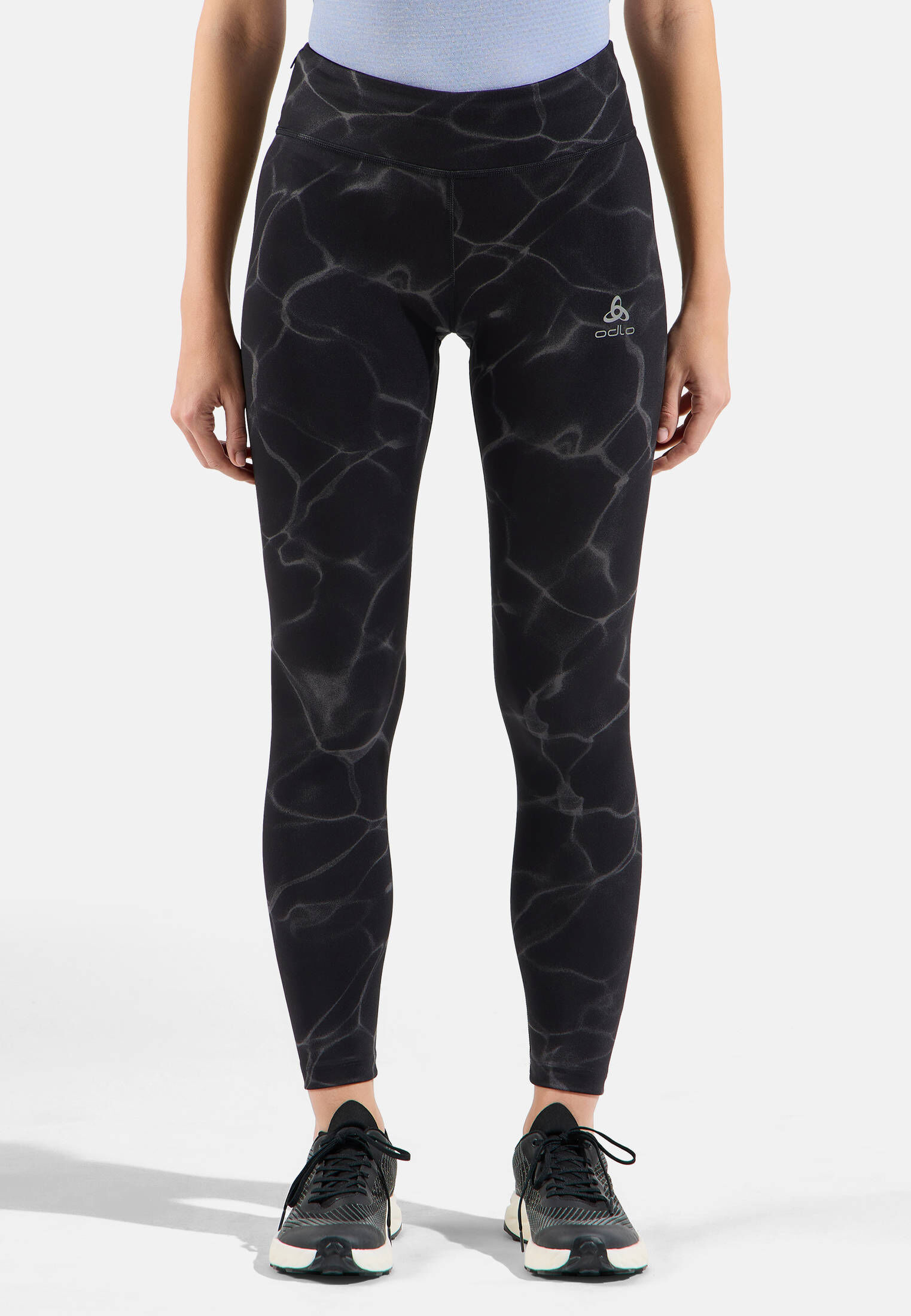 Odlo| Damen Lauftights ZEROWEIGHT PRINT TIGHTS