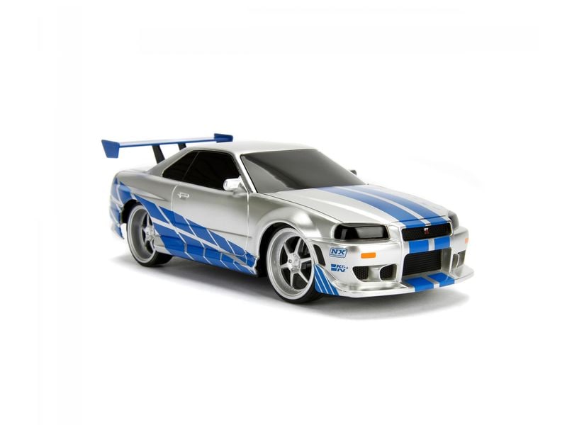 Jada Toys Nissan Skyline GTR Fast & Furious RTR, 1:24 Ferngesteuertes Auto aus Fast & Furious «Brian's Nissan Skyline R34 GTR»
