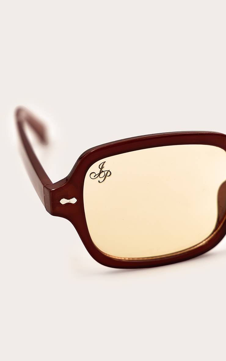 Orange Lunettes De Soleil Jeepers Peepers À Monture Carrée