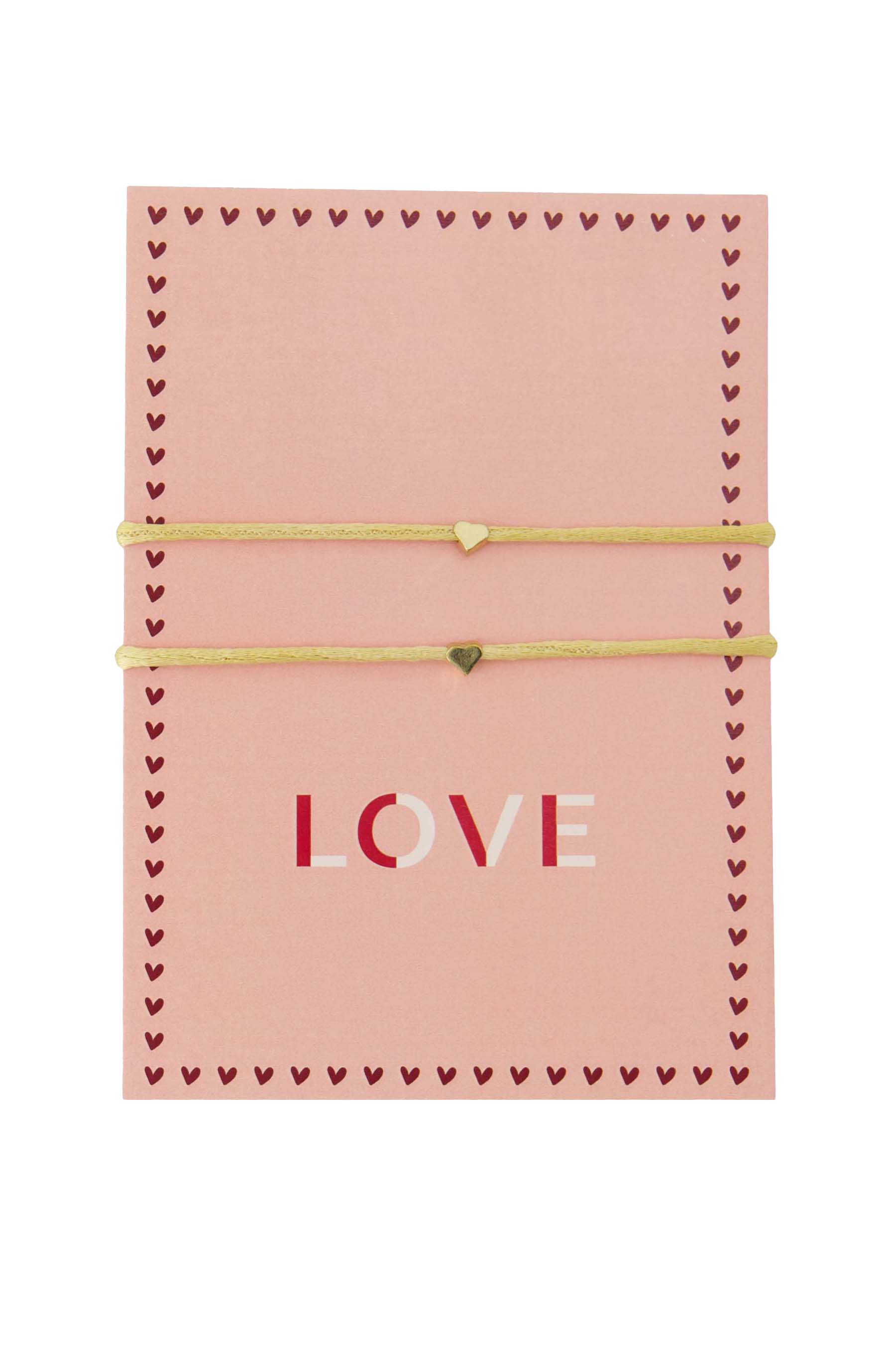 ansichtkaart vriendschapsarmbandjes love