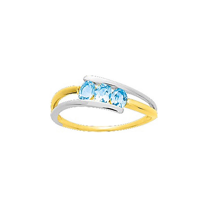 Bague Femme - topaze - Or 18 Carats