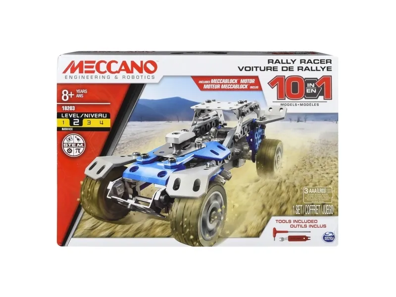 Meccano 10-Model Set - Motorized Car