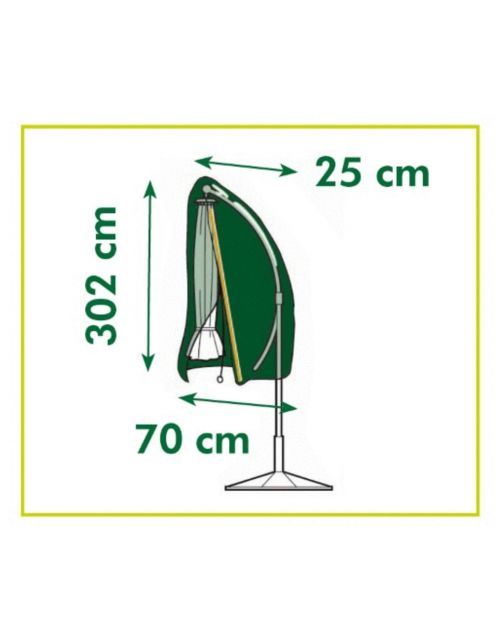 Nature Hoes Voor Parasol - Tuinmeubelen - 302xØ25\/70 cm Grijs
