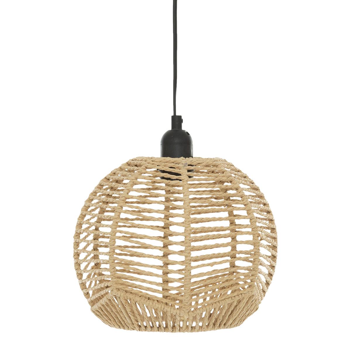 SUSPENSION CORDE CAREN NATUREL D.24CM