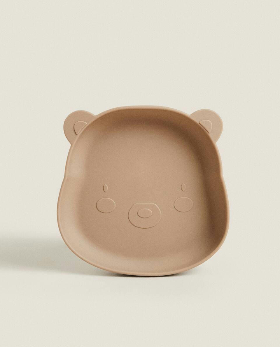PRATO DE URSO DE SILICONE