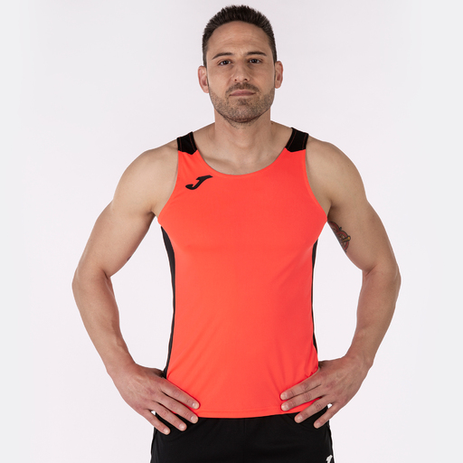 Regata Joma Record II Coral Fluor Preta