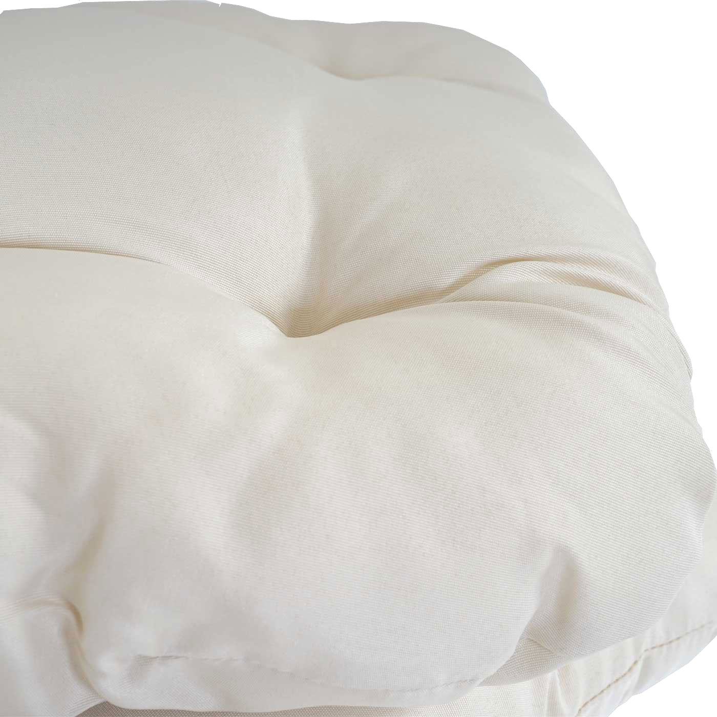 10er-Set Sitzkissen Milano, Stuhlkissen Kissen, 41x38x8cm ~ creme