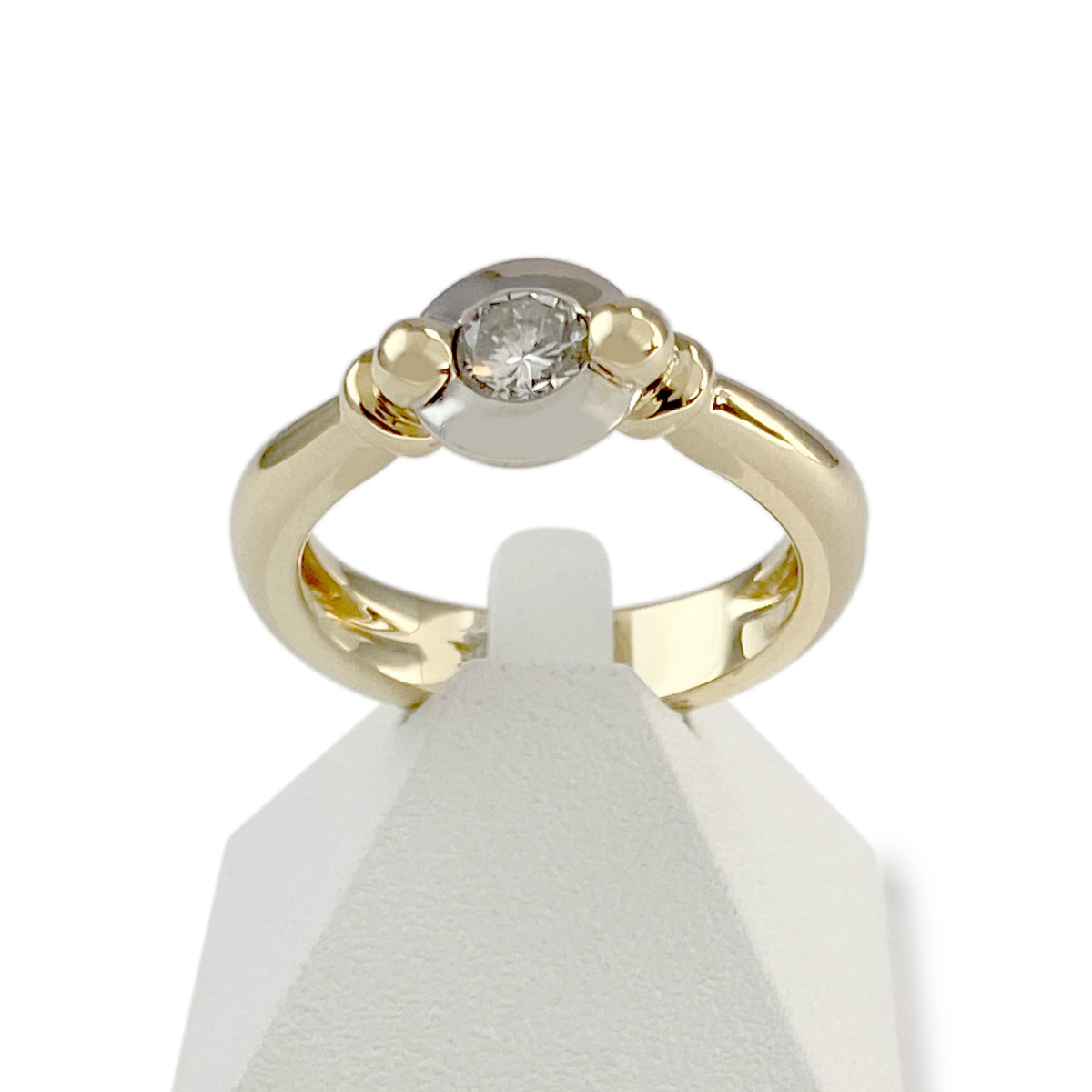 Bague d'occasion 2 ors 750 diamant