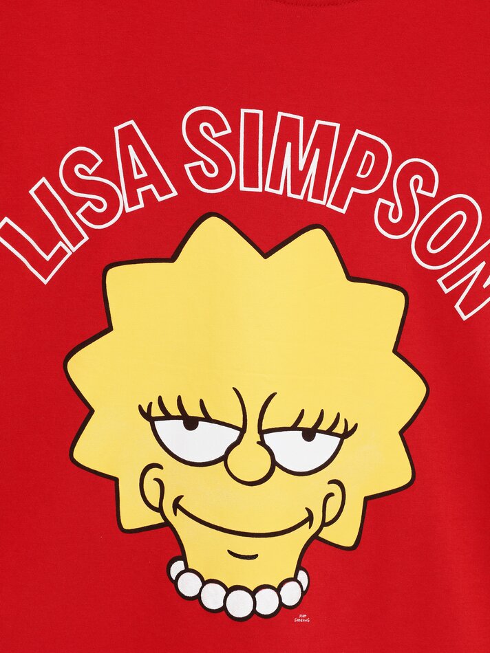 Camiseta da Lisa Simpson - Os Simpsons - Vermelha