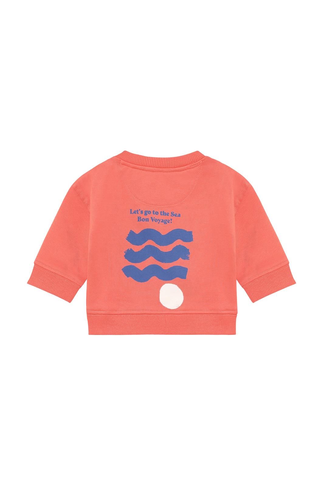 Noppies Baby Sweater - backprint - Burnt Sienna