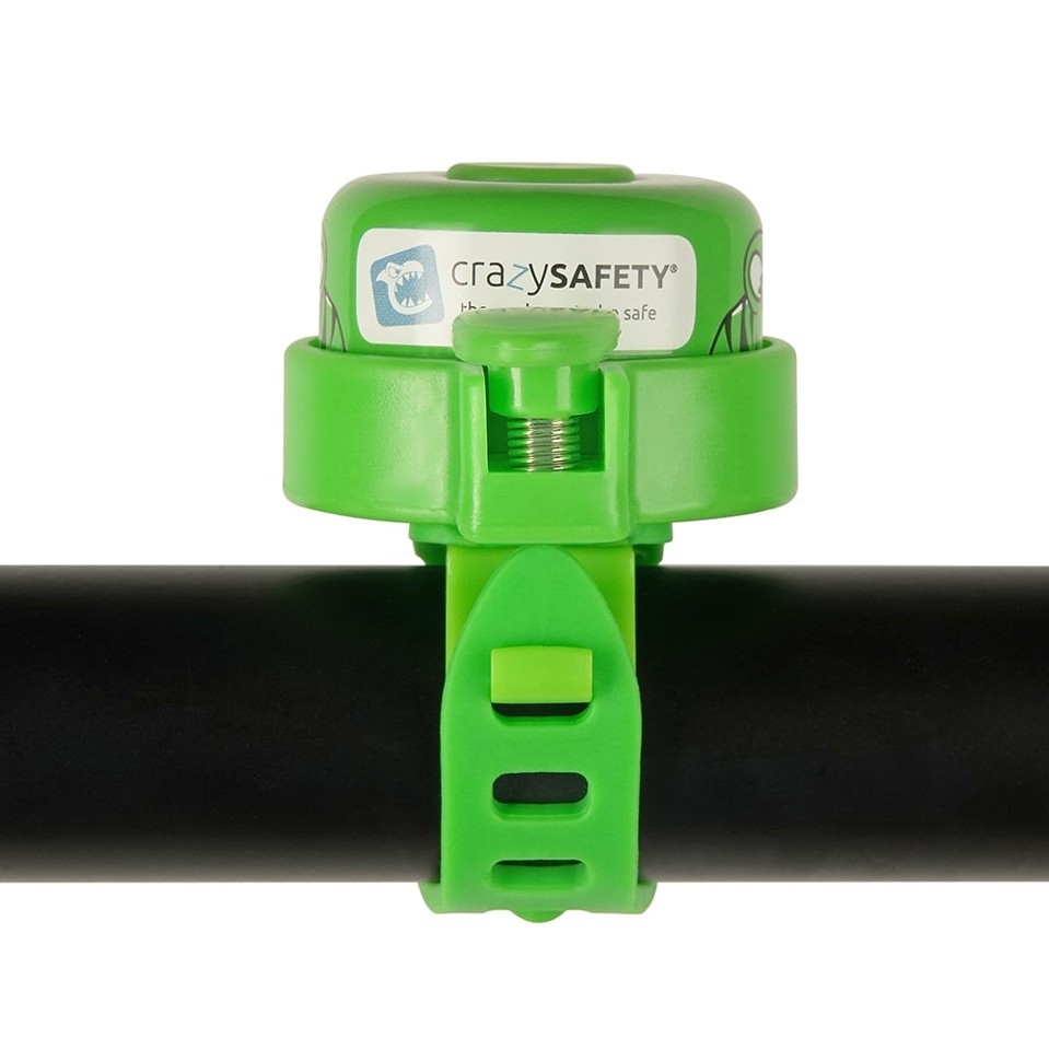 Crazy Safety - Grøn cykelklokke til børn - Green - Unisize
