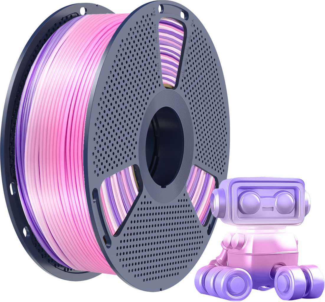 SUNLU  Silk PLA+ Rainbow-03, 1,75 mm / 1000 g    PLA Material mit glänzendem Finish
