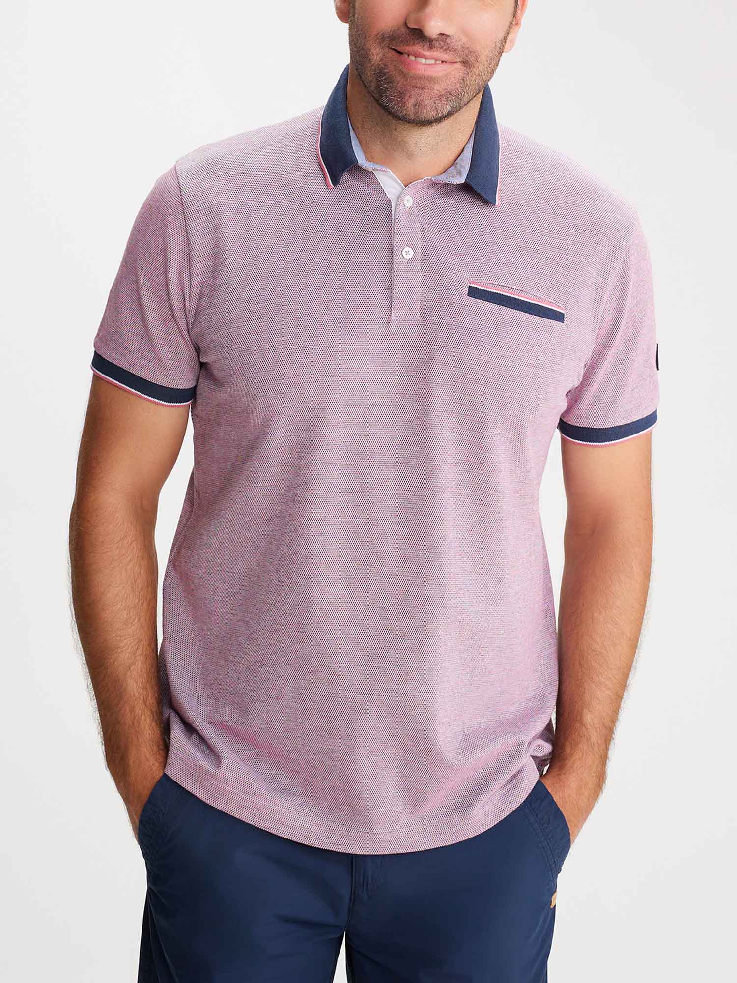 Polo Homme Manches Courtes Marine