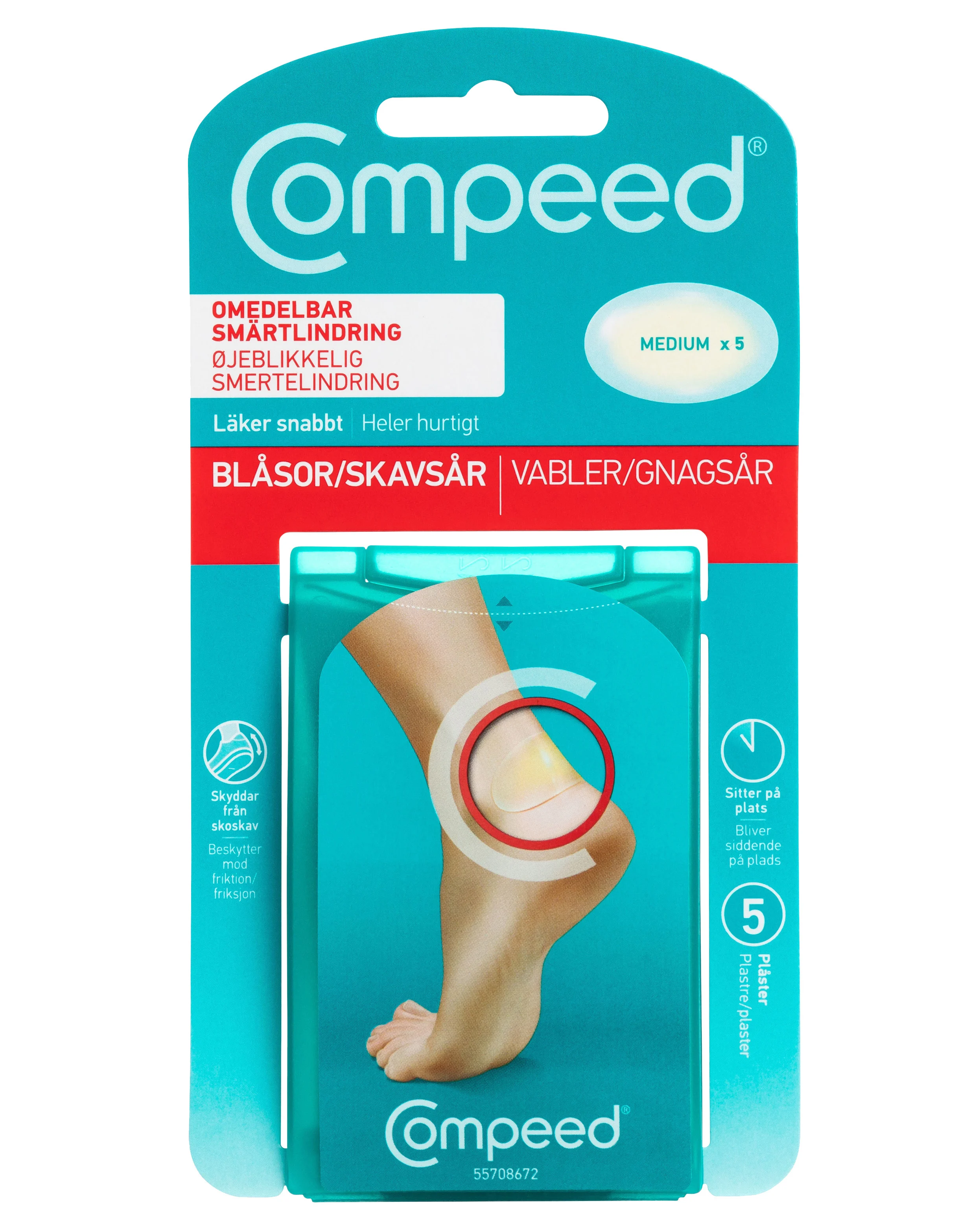 Compeed Gnagsårplaster Medium 5stk