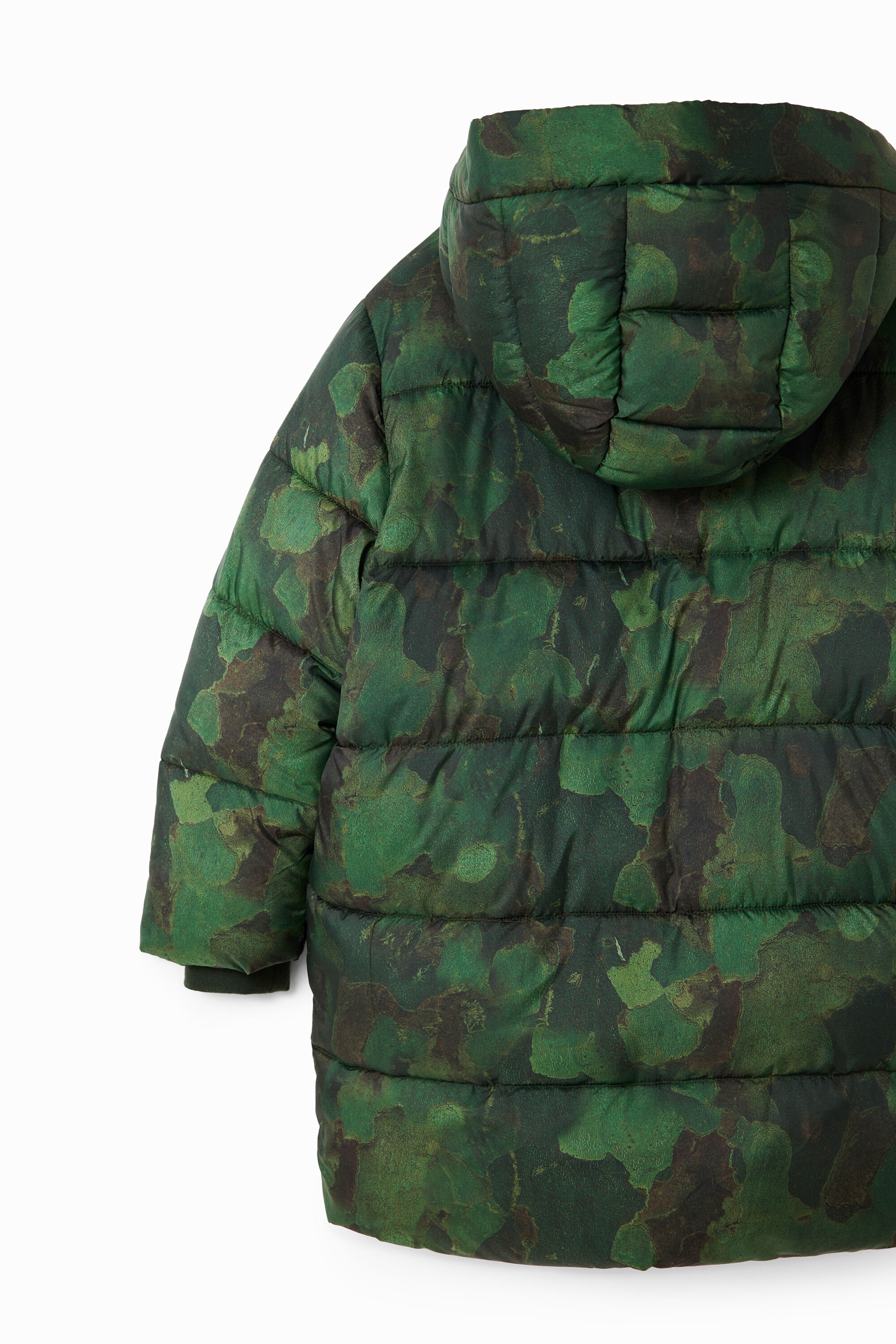 Abrigo acolchado camuflaje