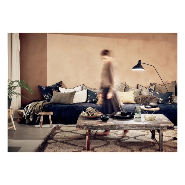 Maison de Vacances Coussin Vice Versa en lin wabi sabi | Les roses thé