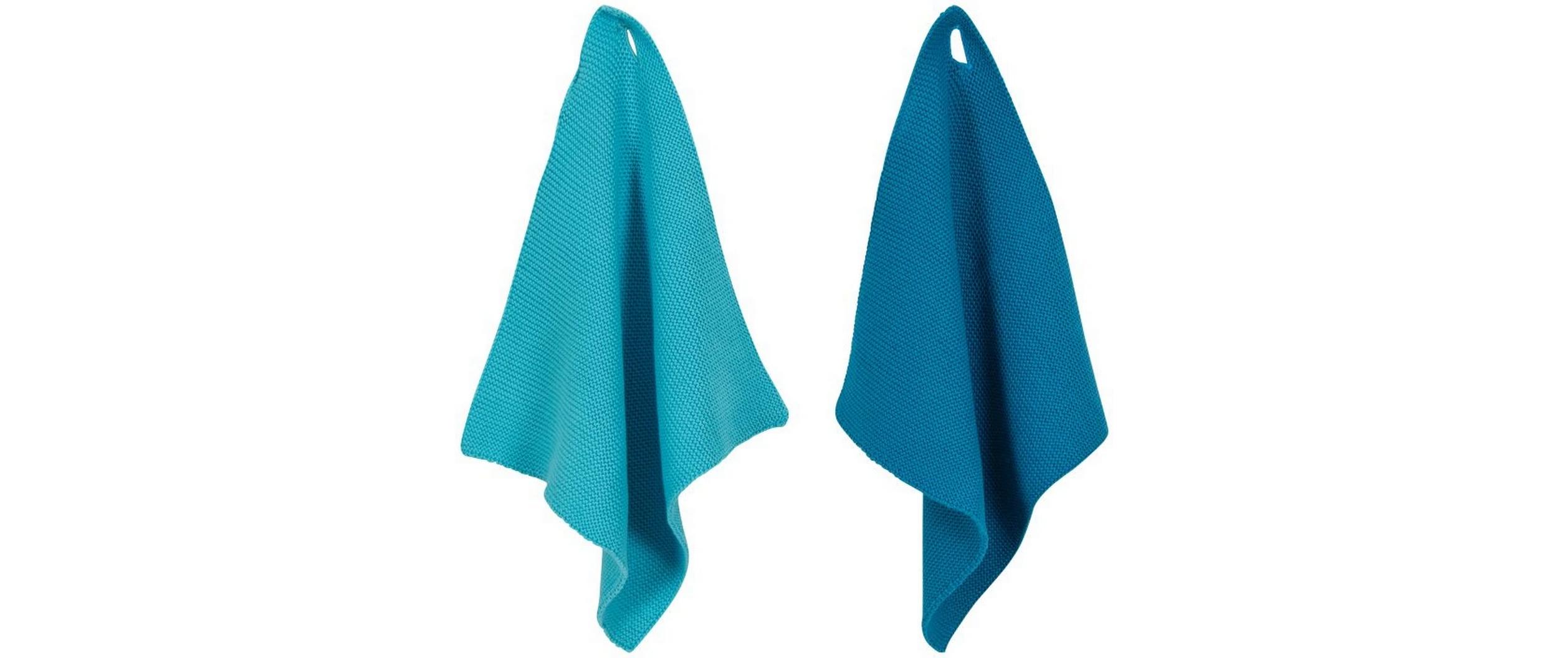 Reinigungstuch Monte 2er Set, 25 x 25 cm, BlauPutzlappen-Set für gründliche Reinigung